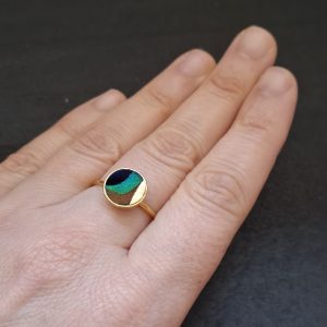 Bague Paon - Lune or