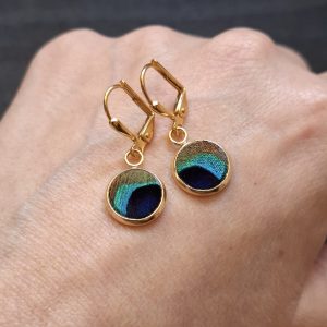 Boucles Paon - 10mm
